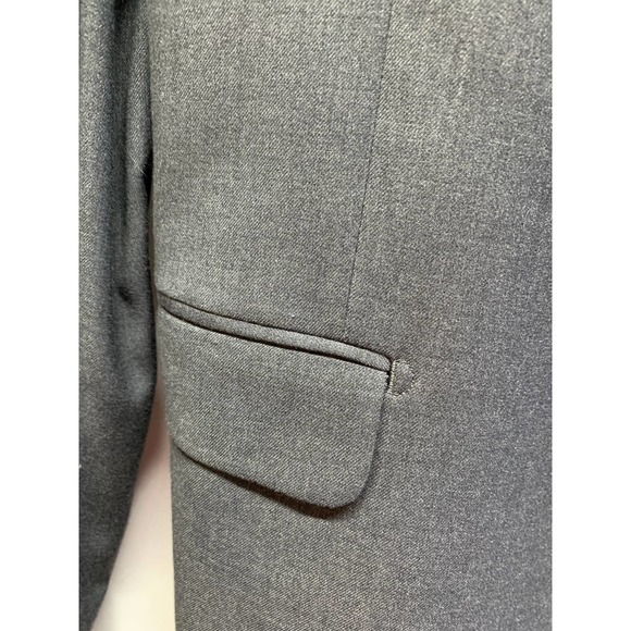 Merona Mens Size XL Gray Slim Fit Vented 2-Button Suit Jacket (KH17) - Picture 3 of 7